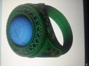 the beautifuk man ring 3D Print Model