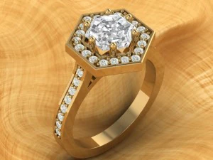 custom gem halo 3D Print Model