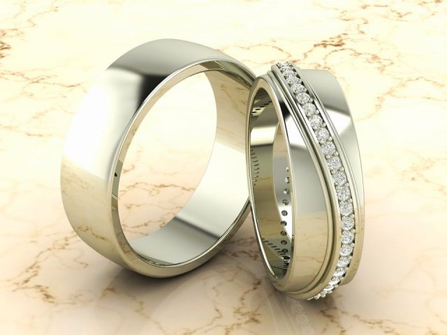 beautiful weding band with twisted desighn shake 3D 打印模型 .c4d .max .obj .3ds .fbx .stl .blend