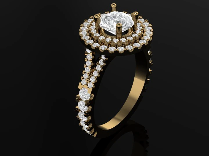 engagement ring 3D Print Model .c4d .max .obj .3ds .fbx .stl .blend 