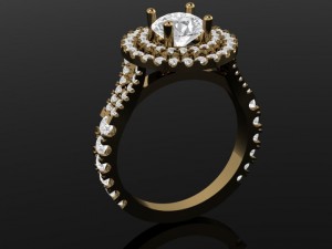 engagement ring 3D Принт Модель