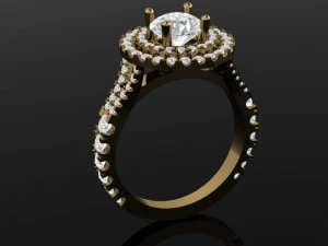 engagement ring 3D Print Model