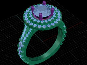 engagement ring 3D Print Model