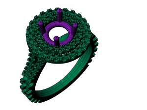 engagement ring 3D Print Model