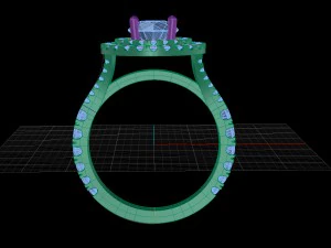 engagement ring 3D Print Model
