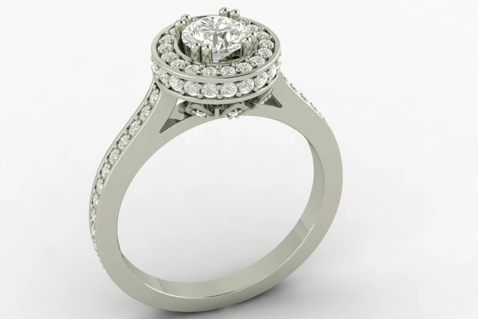 engagement beautiful ring 3D Print Model .c4d .max .obj .3ds .fbx .stl .blend