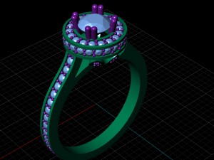 engagement beautiful ring 3D Принт Модель