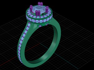 engagement beautiful ring 3D Принт Модель