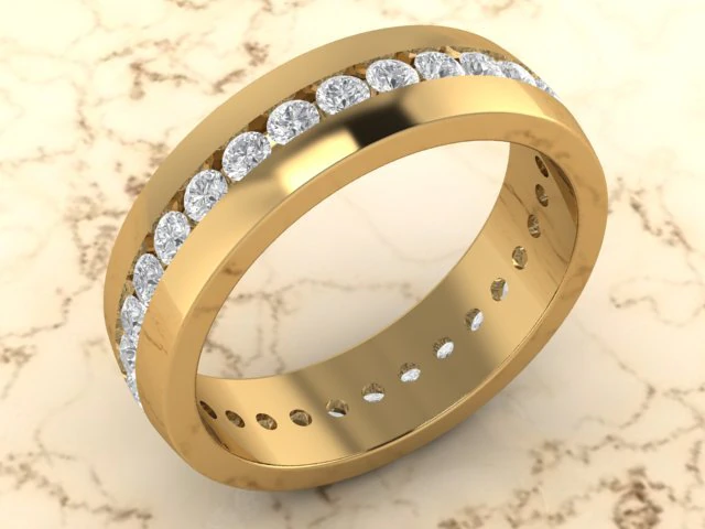 chanel bend ring 3D Print Model .c4d .max .obj .3ds .fbx .stl .blend