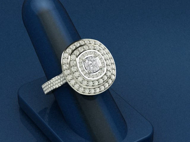 engagement diamond beautiful ring 3D Print Model .c4d .max .obj .3ds .fbx .stl .blend 