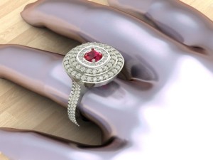 engagement diamond beautiful ring Modelo de impresión 3D
