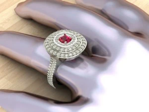 engagement diamond beautiful ring 3D Print Model