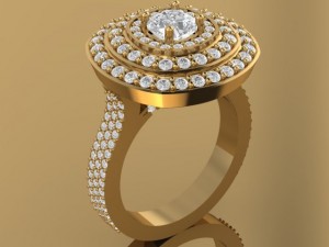 engagement diamond beautiful ring Modelo de impresión 3D