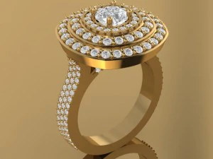 engagement diamond beautiful ring 3D Print Model