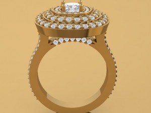 engagement diamond beautiful ring Modelo de impresión 3D