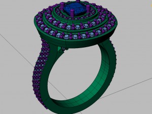 engagement diamond beautiful ring Modelo de impresión 3D