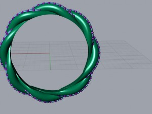 ring design twisted 3D 打印模型