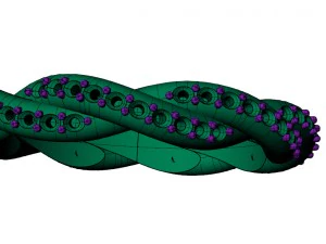 ring design twisted 3D Print Model