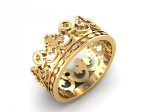 crown ring 3D Print Model