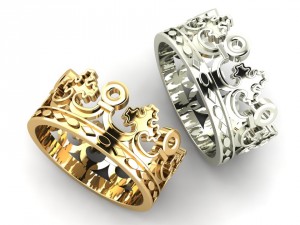 crown ring Modello di stampa 3D