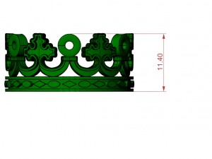 crown ring Modello di stampa 3D