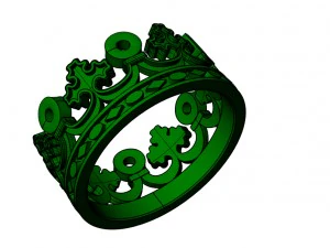 crown ring 3D Print Model