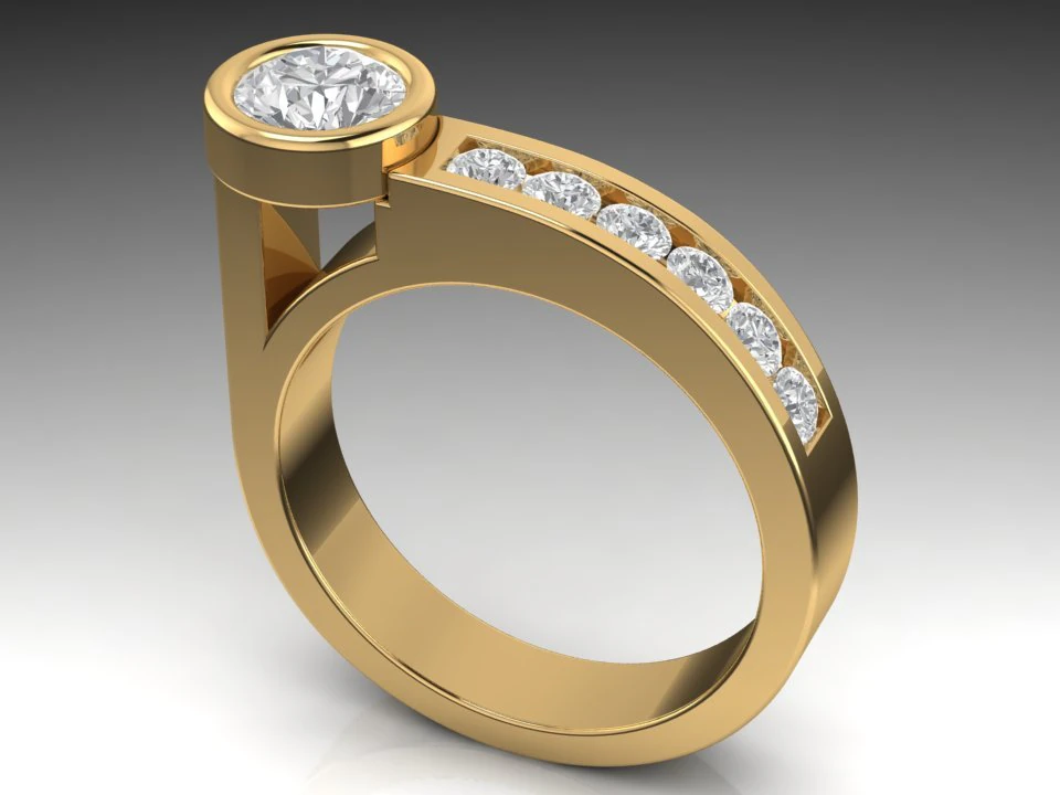 new design ring 3D Print Model .c4d .max .obj .3ds .fbx .stl .blend 