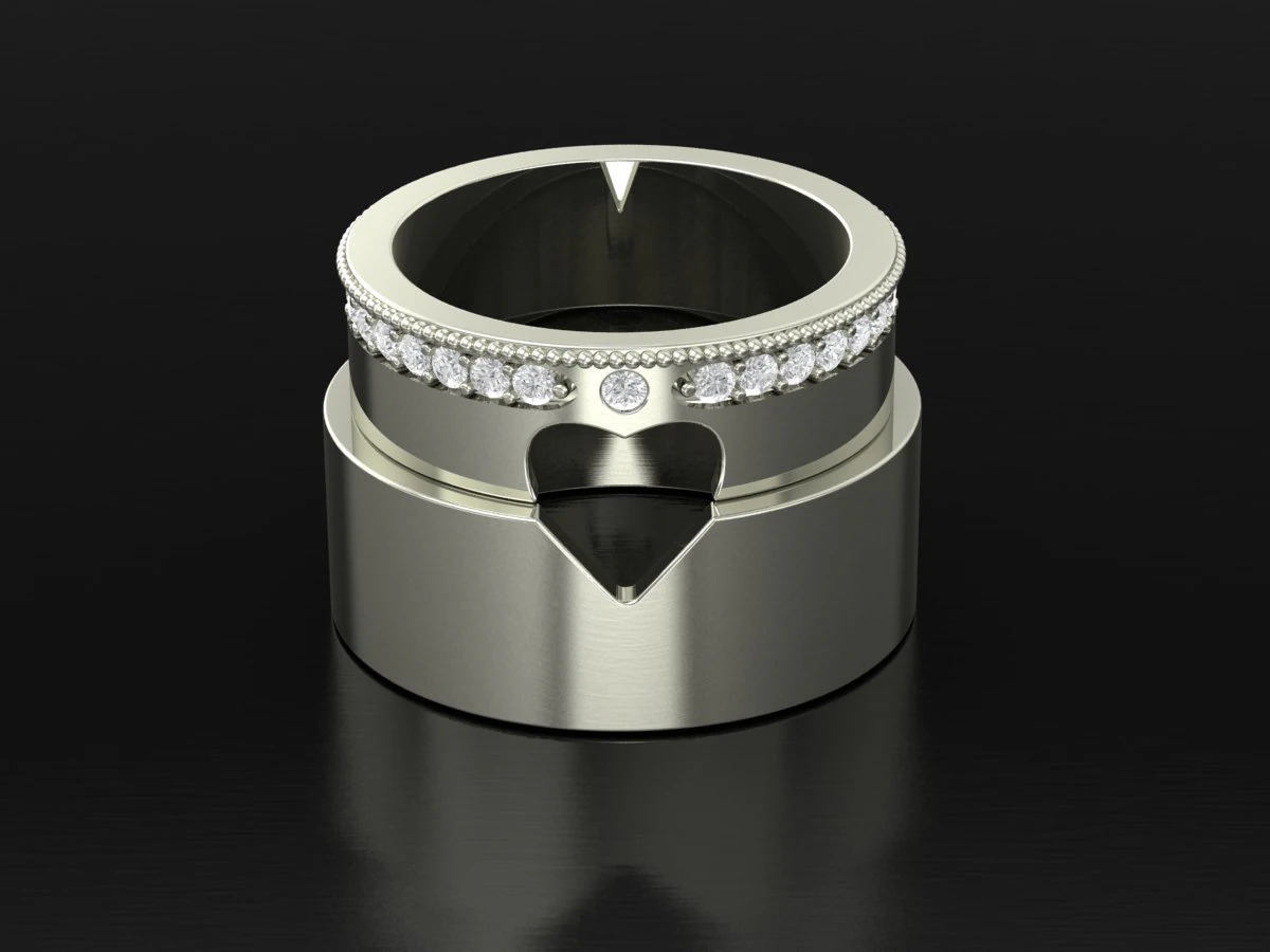 uniq wedding bands 3D Print Model .c4d .max .obj .3ds .fbx .stl .blend 