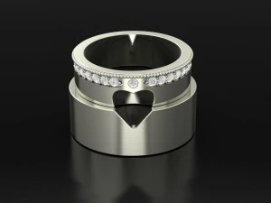 uniq wedding bands 3D Print Model