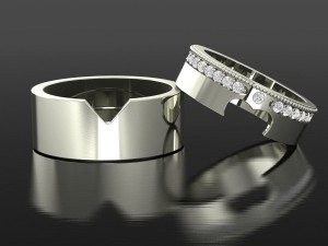 uniq wedding bands 3D 프린트 모델