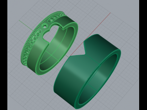 uniq wedding bands 3D 프린트 모델