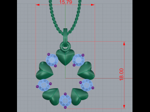 heart pendant 3D Принт Модель