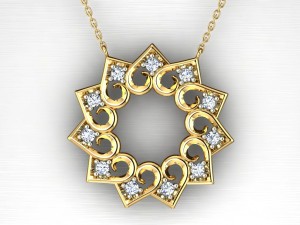 Diamond Star Blossom pendant and ornament | 3D Print Model
