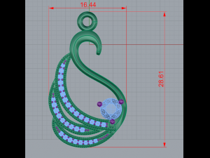 uniq necklace Model Cetak 3D