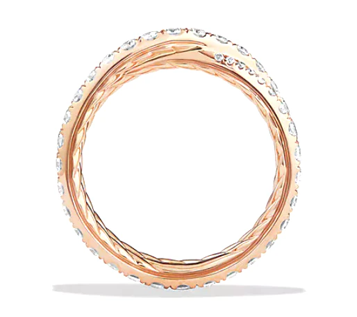 crossover wedding band style 3D Print Model .c4d .max .obj .3ds .fbx .stl .blend 