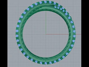 crossover wedding band style 3D Print Model