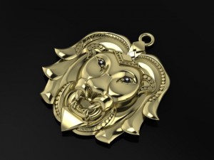 lion pendant 3D Print Model
