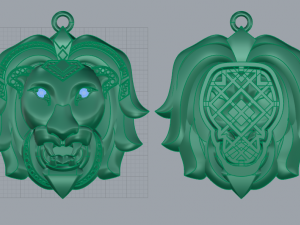 lion pendant 3D Принт Модель