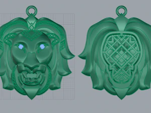 lion pendant 3D Print Model