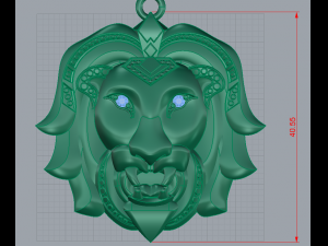 lion pendant 3D Принт Модель