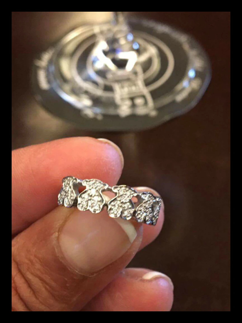 tous woman ring 3D Print Model .c4d .max .obj .3ds .fbx .stl .blend 