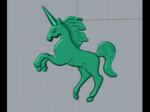 unicorn pendant Modello di stampa 3D