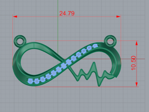 pendant perpetyuity 3Dプリントモデル