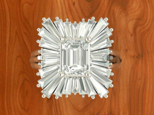 cluster baguette ring Modèles 3D en vedette