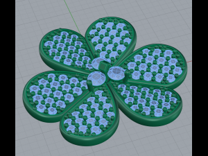 flower pendant Modello di stampa 3D