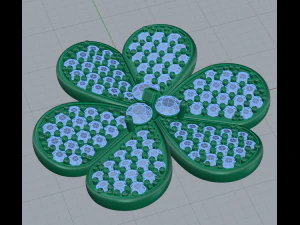 flower pendant 3D Print Model