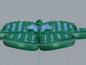 flower pendant Modello di stampa 3D
