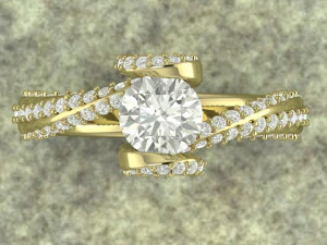 uniq style ring 3D Print Model