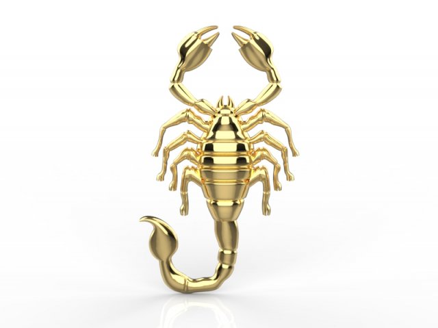 scorpion jewelry pendant Modelo de Impressão 3D .c4d .max .obj .3ds .fbx .stl .blend 