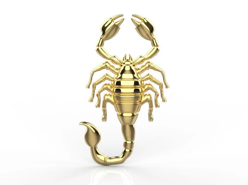 scorpion jewelry pendant 3D Print Model .c4d .max .obj .3ds .fbx .stl .blend 